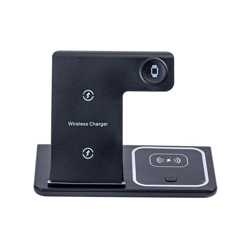 Estación de carga inalámbrica plegable 3 en 1 | Cargador para teléfono, reloj y auriculares