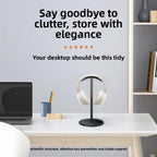Soporte para auriculares debajo del escritorio | Colgador de auriculares con abrazadera