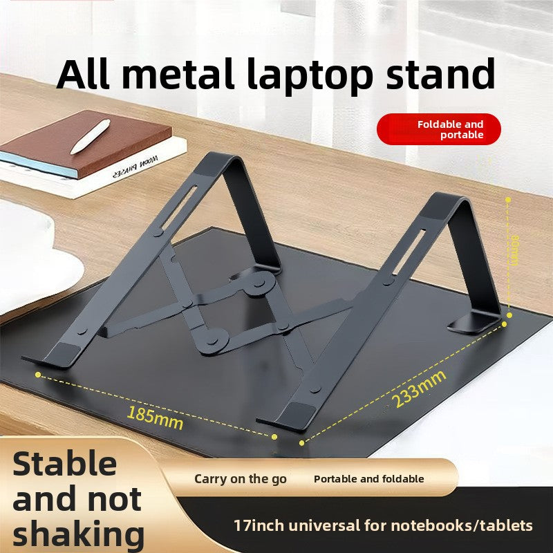Soporte de aluminio para portátil | Soporte ajustable y plegable para notebook