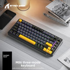 Teclado mecánico inalámbrico Attack Shark M86 | Teclado para juegos RGB de tres modos