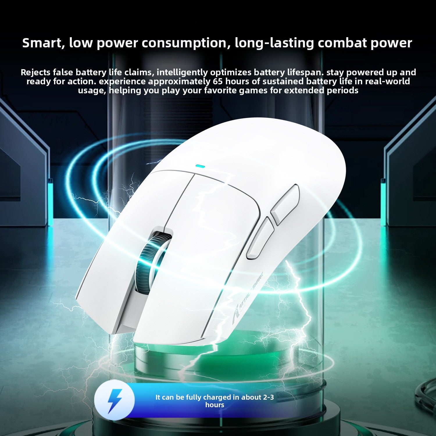 Ratón inalámbrico Attack Shark X11 para gaming | Ratón RGB ligero trimodo