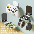 Soporte plegable para auriculares bajo el escritorio | Colgador de auriculares con abrazadera