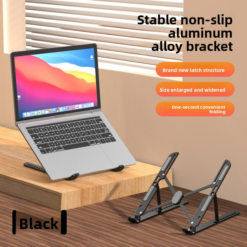 Soporte de aluminio para portátil | Soporte ajustable y plegable para notebook