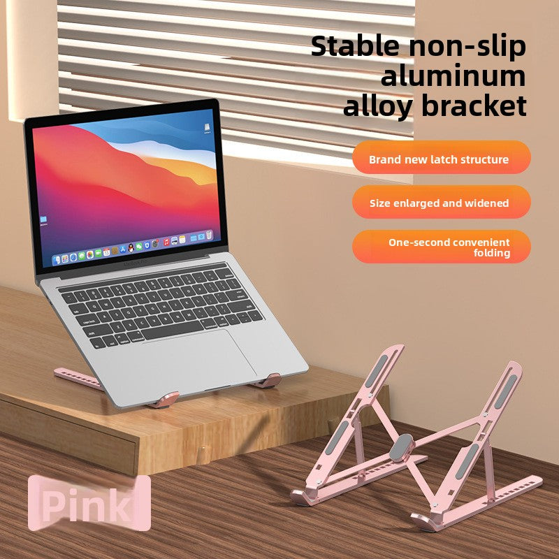 Soporte de aluminio para portátil | Soporte ajustable y plegable para notebook