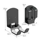 Soporte plegable para auriculares bajo el escritorio | Colgador de auriculares con abrazadera