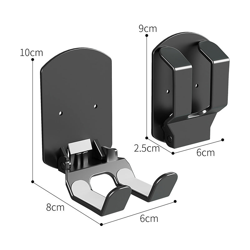 Soporte plegable para auriculares bajo el escritorio | Colgador de auriculares con abrazadera