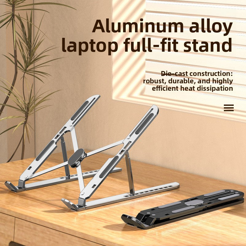 Soporte de aluminio para portátil | Soporte ajustable y plegable para notebook