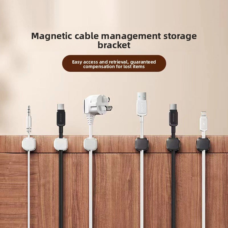 Organizador de Cables Magnético | Clips para la Gestión de Cables de Escritorio