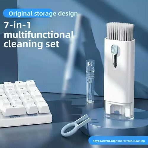 Kit de limpieza de teclado 7 en 1 | Herramienta de limpieza electrónica multifunción