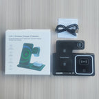 Estación de carga inalámbrica plegable 3 en 1 | Cargador para teléfono, reloj y auriculares