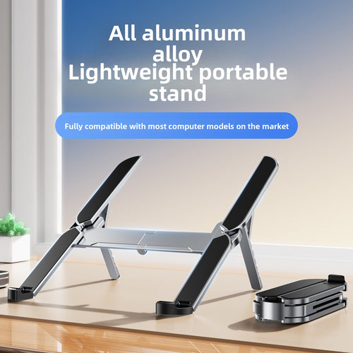 Soporte de aluminio para portátil | Soporte ajustable y plegable para notebook