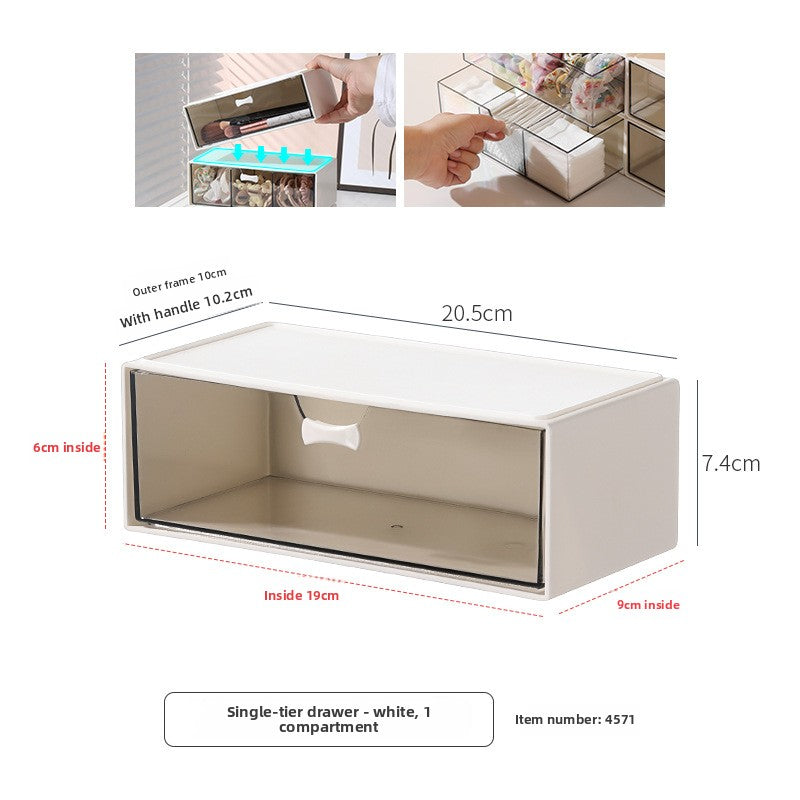 Organizador modular de cajones de escritorio | Caja organizadora de escritorio apilable