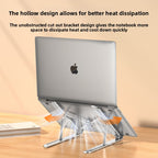Soporte de aluminio para portátil | Soporte ajustable y plegable para notebook