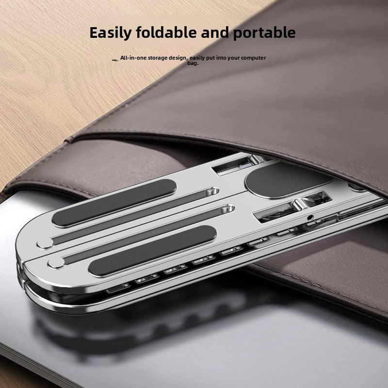 Soporte de aluminio para portátil | Soporte ajustable y plegable para notebook