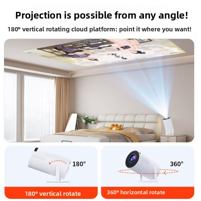 Mini proyector inteligente HY300 Pro WiFi Bluetooth Android TV Compatible con 4K Cine en casa portátil
