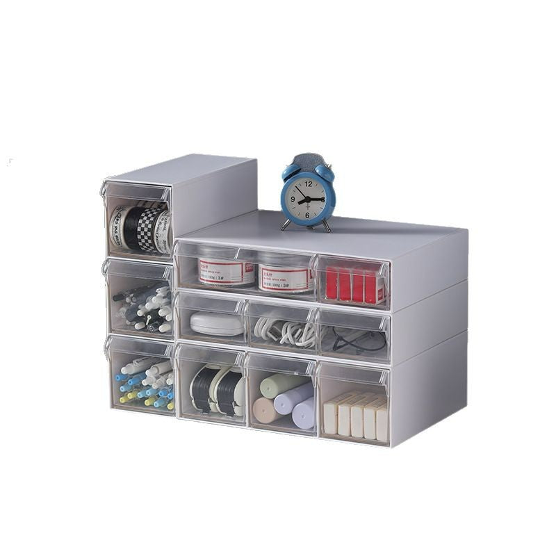 Organizador modular de cajones de escritorio | Caja organizadora de escritorio apilable