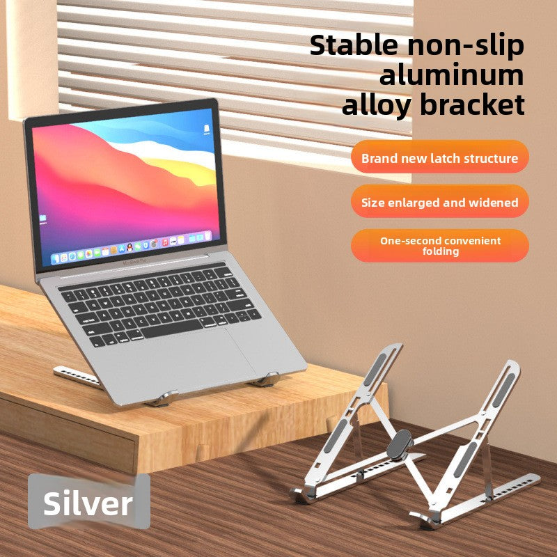 Soporte de aluminio para portátil | Soporte ajustable y plegable para notebook