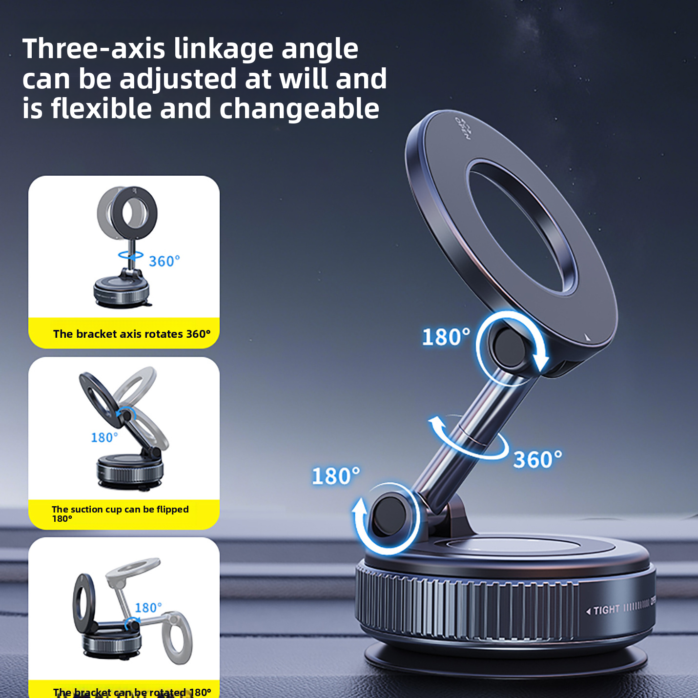 Soporte magnético para teléfono | Soporte de escritorio universal ajustable