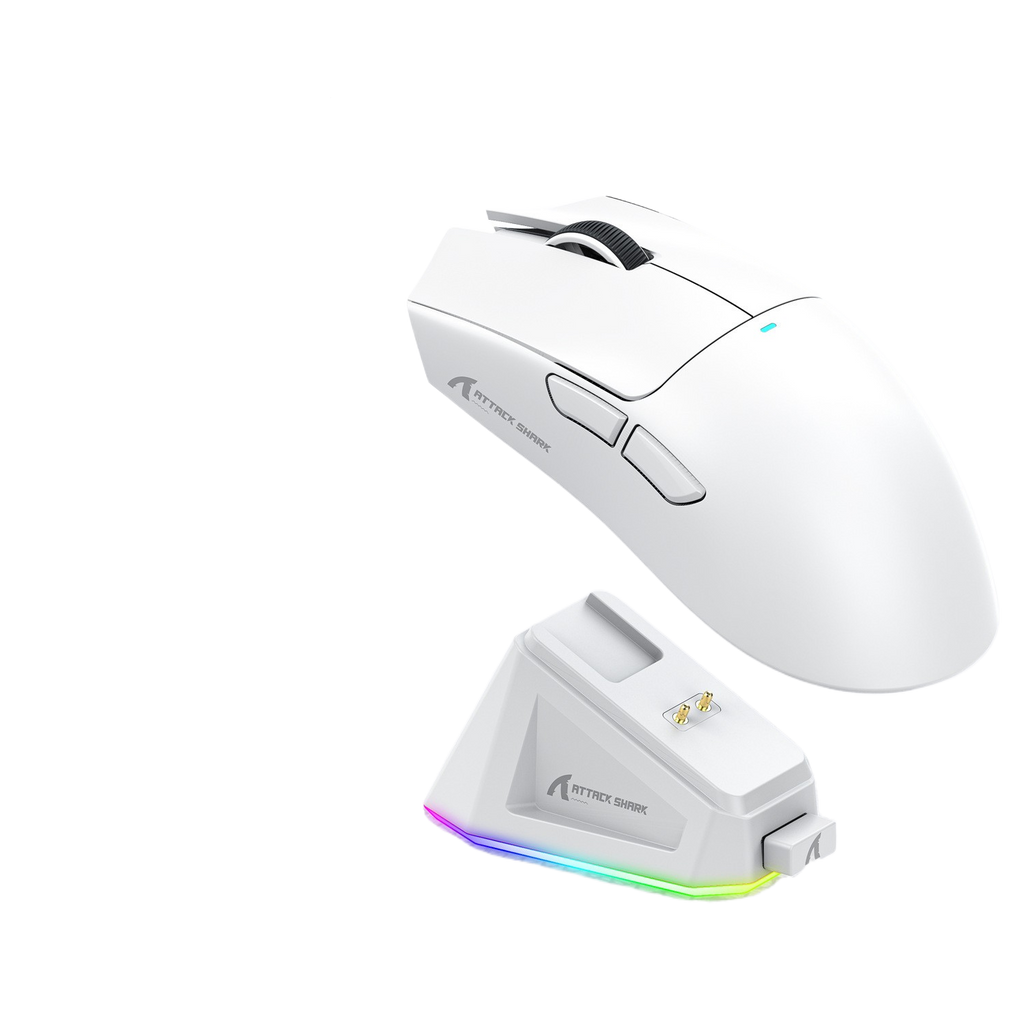 Ratón inalámbrico Attack Shark X11 para gaming | Ratón RGB ligero trimodo