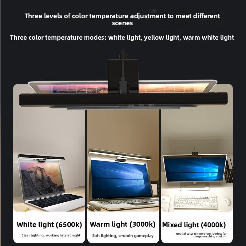 Barra de luz LED RGB para monitor con control remoto | Luz LED USB para pantalla para juegos de PC y oficina