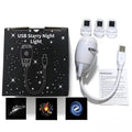 Proyector de cielo estrellado y luz nocturna | Lámpara ambiental de galaxia USB