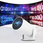 Mini proyector inteligente HY300 Pro WiFi Bluetooth Android TV Compatible con 4K Cine en casa portátil